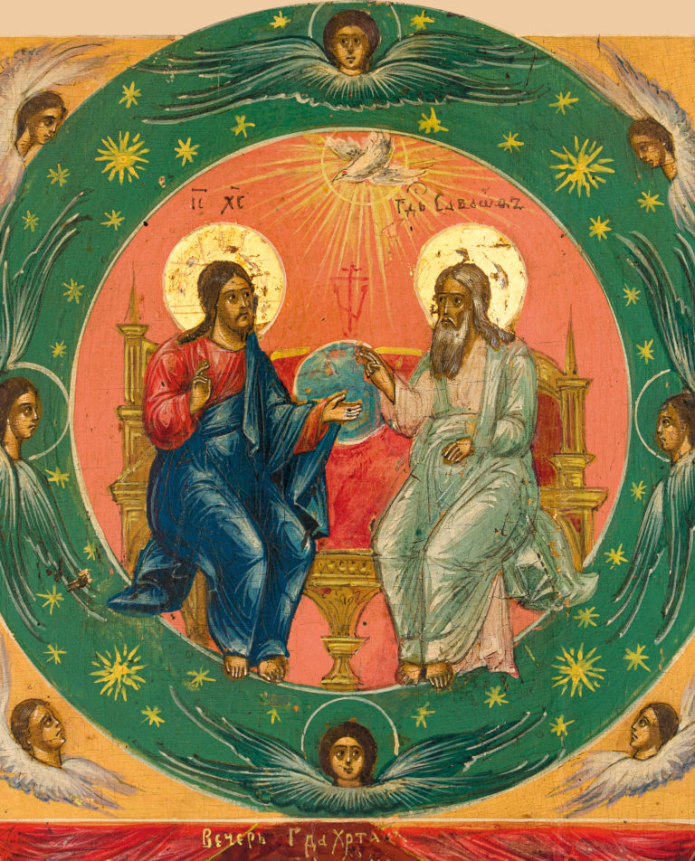 №6 Троица Новозаветная (Сопрестолие), с избранными праздниками и четырьмя евангелистами