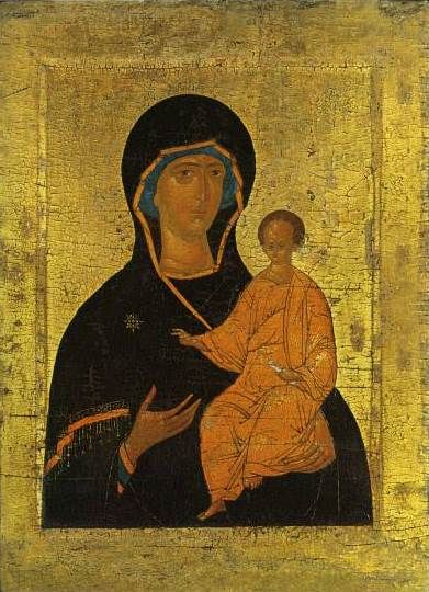 Icon of the Mother of God Hodegetria (mid-15th century)