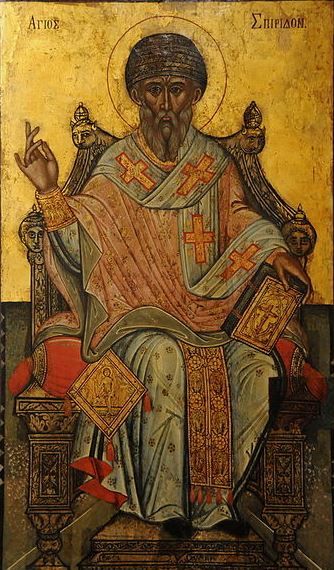 Icon of St. Spyridon, Bishop of Trimythous, 17th century