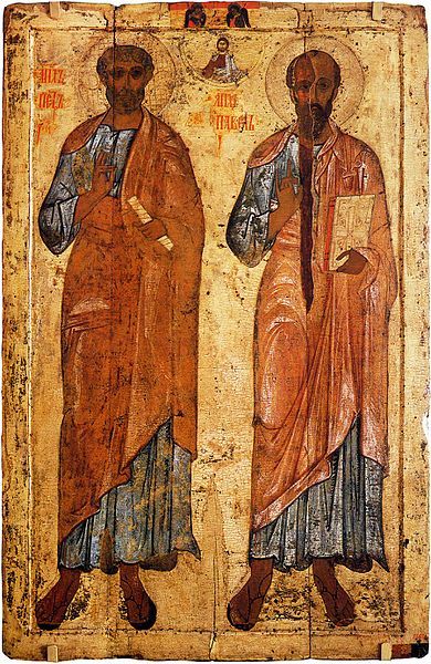 Icon of Sts. Peter and Paul from Belozersk, 13th century