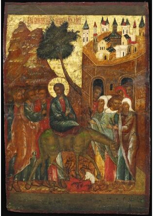 “Christ’s Entry into Jerusalem,” Yaroslavl, early 17th century
