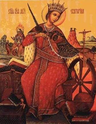 Icon of the Holy Great Martyr Catherine of Alexandria