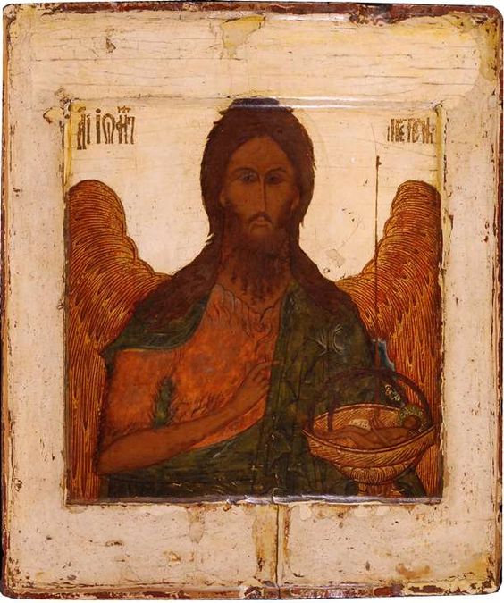 Russian icon of St. John the Baptist, 17th century