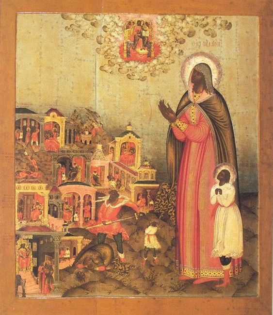 Icon of St. Quiricus and St. Juliet by Gury Nikitin