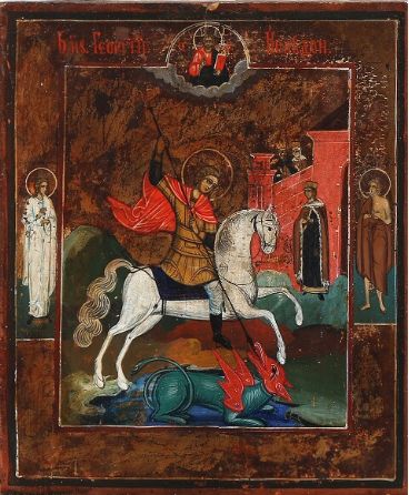 Russian icon of St. George (19th century)