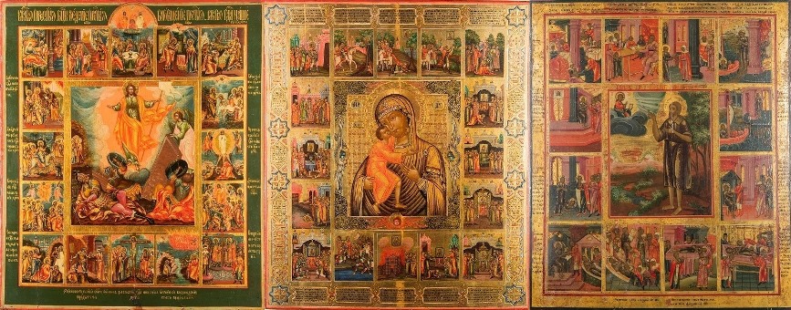 Antique Russian icons