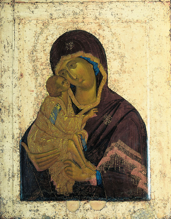 Russian Icons of the Mother of God “Eleusa”