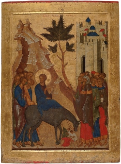 Russian Icon of the Entry into Jerusalem