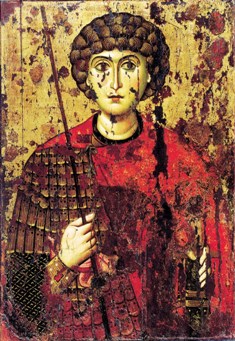 Antique Saint George Icon and Its Description