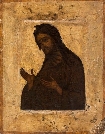 Russian icon of St. John the Baptist, 17th century