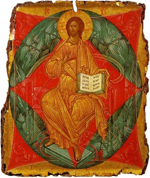 “Christ Enthroned in Glory” by Andrei Rublev