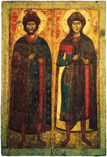 Russian Orthodox Icons of Boris and Gleb