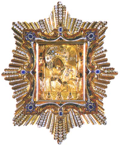 Religious Icon of the Pochayiv Mother of God