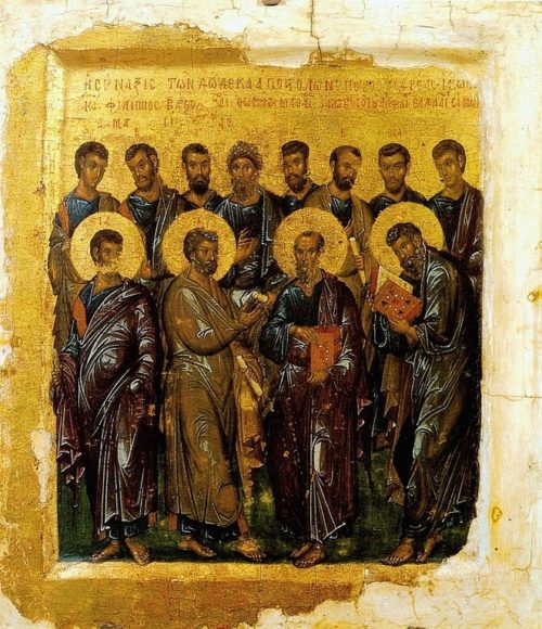Apostles in icons
