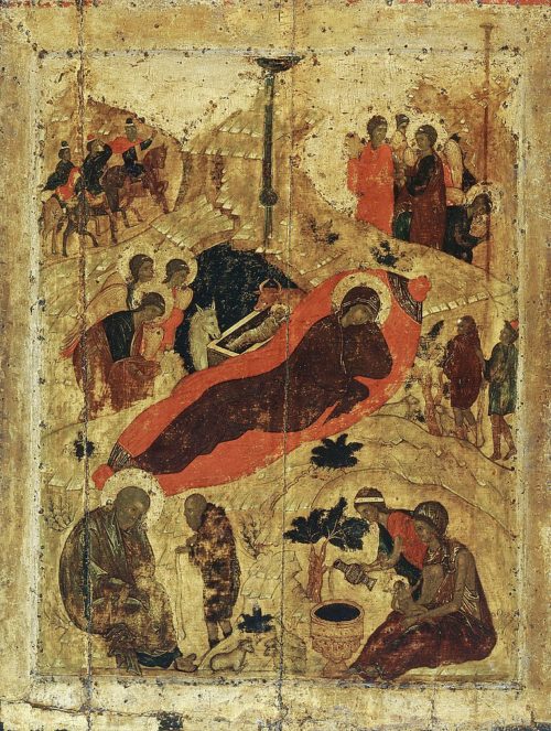 Antique Icons of the Nativity of Christ