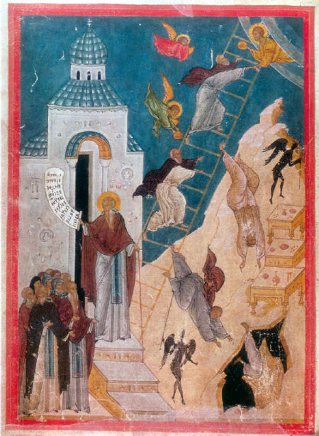 Ladder of Divine Ascent (Sinai) Icon - F148 - Legacy Icons