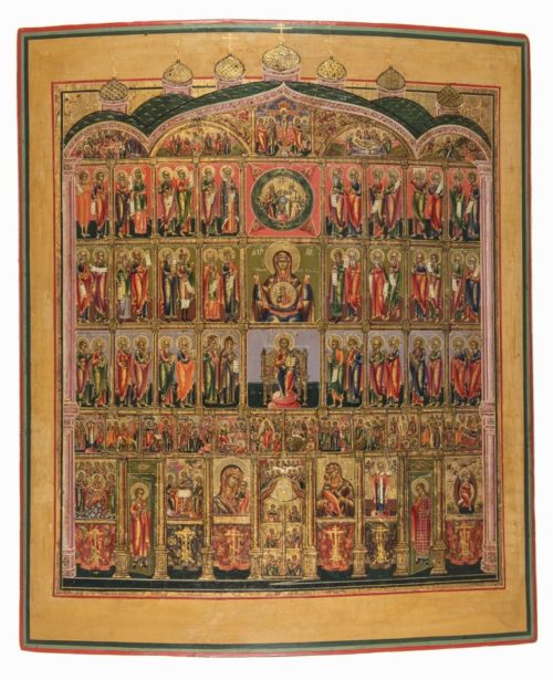 Antique Sacred icon of the Iconostasis, or “The Church”